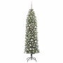 Árbol Navideño Artificial Delgado con 300 LED verde y 180 cm