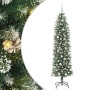 Árbol Navideño Artificial Delgado con 300 LED verde y 180 cm