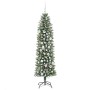 Árbol Navideño Artificial Delgado con 300 LED verde y 180 cm