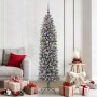 Árbol Navideño Artificial Delgado con 300 LED verde y 180 cm