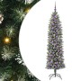 Árbol Navideño Artificial Delgado con 300 LED verde y 180 cm