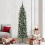 Árbol Navideño Artificial Delgado con 300 LED verde y 210 cm