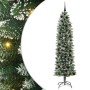 Árbol Navideño Artificial Delgado con 300 LED verde y 210 cm