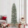 Árbol Navideño Artificial Delgado con 300 LED verde y 210 cm