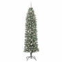 Árbol Navideño Artificial Delgado con 300 LED verde y 210 cm