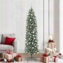 Árbol Navideño Artificial Delgado con 300 LED verde y 210 cm
