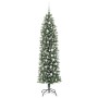 Árbol Navideño Artificial Delgado con 300 LED verde y 210 cm