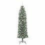 Árbol Navideño Artificial Delgado con 300 LED verde y 210 cm