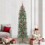 Árbol Navideño Artificial Delgado con 300 LED verde y 210 cm