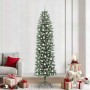 Árbol Navideño Artificial Delgado con 300 LED verde y 240 cm