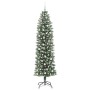 Árbol Navideño Artificial Delgado con 300 LED verde y 240 cm