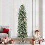 Árbol Navideño Artificial Delgado con 300 LED verde y 240 cm
