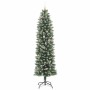 Árbol Navideño Artificial Delgado con 300 LED verde y 240 cm