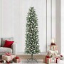Árbol Navideño Artificial Delgado con 300 LED verde y 240 cm