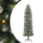 Árbol Navideño Artificial Delgado con 300 LED verde y 240 cm