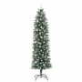 Árbol Navideño Artificial Delgado con 300 LED verde y 240 cm