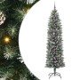 Árbol Navideño Artificial Delgado con 300 LED verde y 240 cm