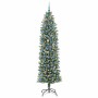 Árbol Navideño Artificial Delgado con 300 LED verde y 240 cm