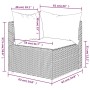 Sofá de esquina de jardín con cojines ratán sintético gris de vidaXL, Sofás de exterior - Ref: Foro24-319761, Precio: 76,94 €...