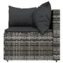 3-teiliges Gartenmöbel-Set und graue synthetische Rattankissen von vidaXL, Outdoor-Sofas - Ref: Foro24-319764, Preis: 234,12 ...