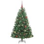 Árbol de Navidad artificial con ramas articuladas Verde 150 cm