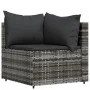 4-piece garden furniture set and gray synthetic rattan cushions by vidaXL, Outdoor sofas - Ref: Foro24-319765, Price: 316,10 ...