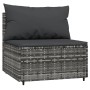 4-piece garden furniture set and gray synthetic rattan cushions by vidaXL, Outdoor sofas - Ref: Foro24-319765, Price: 321,55 ...