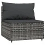 4-piece garden furniture set and gray synthetic rattan cushions by vidaXL, Outdoor sofas - Ref: Foro24-319765, Price: 316,10 ...