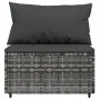 4-piece garden furniture set and gray synthetic rattan cushions by vidaXL, Outdoor sofas - Ref: Foro24-319765, Price: 316,10 ...