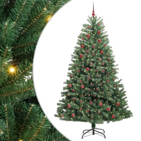 Árbol de Navidad artificial con ramas articuladas Verde 210 cm