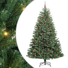 Árbol de Navidad artificial con ramas articuladas Verde 210 cm