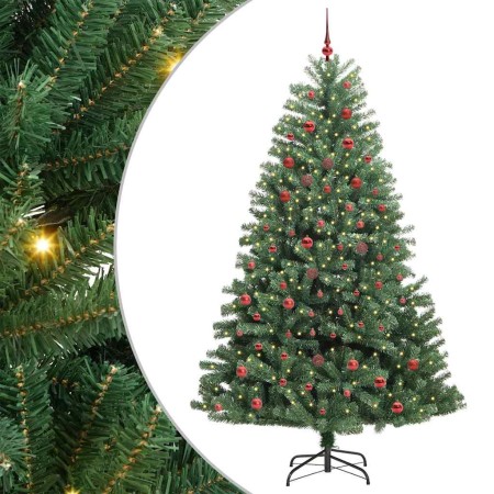 Árbol de Navidad artificial con ramas articuladas Verde 210 cm