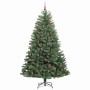 Árbol de Navidad artificial con ramas articuladas Verde 210 cm