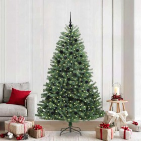 Árbol de Navidad artificial con ramas articuladas Verde 210 cm