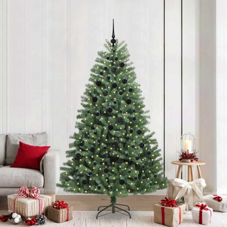 Árbol de Navidad artificial con ramas articuladas Verde 210 cm