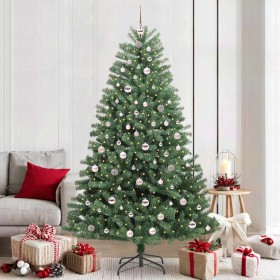 Árbol de Navidad artificial con ramas articuladas Verde 210 cm