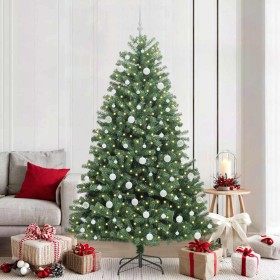 Árbol de Navidad artificial con ramas articuladas Verde 210 cm