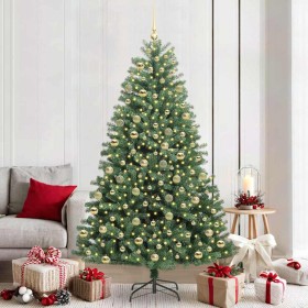 Árbol de Navidad artificial con ramas articuladas Verde 210 cm