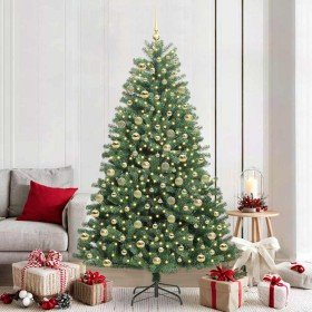 Árbol de Navidad artificial con ramas articuladas Verde 210 cm