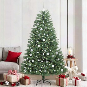 Árbol de Navidad artificial con ramas articuladas Verde 210 cm