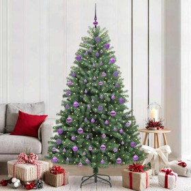 Árbol de Navidad artificial con ramas articuladas Verde 210 cm