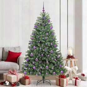 Árbol de Navidad artificial con ramas articuladas Verde 210 cm