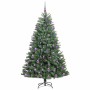 Árbol de Navidad artificial con ramas articuladas Verde 210 cm