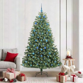 Árbol de Navidad artificial con ramas articuladas Verde 210 cm