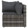 3-teiliges Gartenmöbel-Set und graue synthetische Rattankissen von vidaXL, Outdoor-Sofas - Ref: Foro24-319763, Preis: 194,12 ...