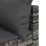 3-teiliges Gartenmöbel-Set und graue synthetische Rattankissen von vidaXL, Outdoor-Sofas - Ref: Foro24-319763, Preis: 190,91 ...