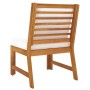 Garden furniture 3 pcs solid acacia wood cream cushions by vidaXL, Modular outdoor sofas - Ref: Foro24-311834, Price: 270,73 ...