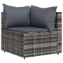 Set de muebles de jardín 3 pzas y cojines ratán sintético gris de vidaXL, Sofás de exterior - Ref: Foro24-319766, Precio: 195...