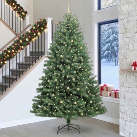 Árbol de Navidad artificial con ramas articuladas Verde 300 cm