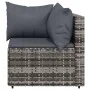 3-teiliges Gartenmöbel-Set und graue synthetische Rattankissen von vidaXL, Outdoor-Sofas - Ref: Foro24-319766, Preis: 206,28 ...